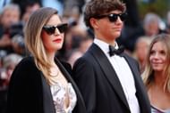 (L-R) Lily Costner, Hayes Costner, and Grace Avery Costner attend the "Horizon: An American Saga" Red Carpet at the 77th annual Cannes Film Festival (Image via Getty)